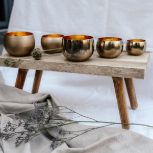 Teelichthalter gold, 3er Set