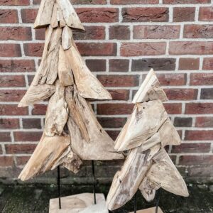 Weihnachtsbaum aus Holz, 2er Set