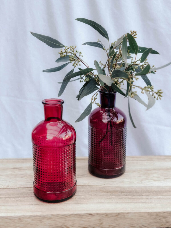 rote Vasen, 2er Set
