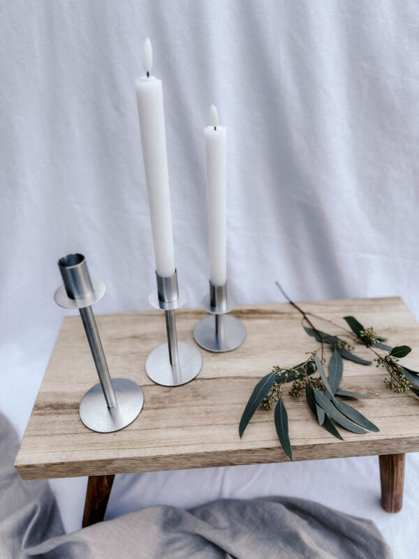 Kerzenständer silber/alu – Bild 6